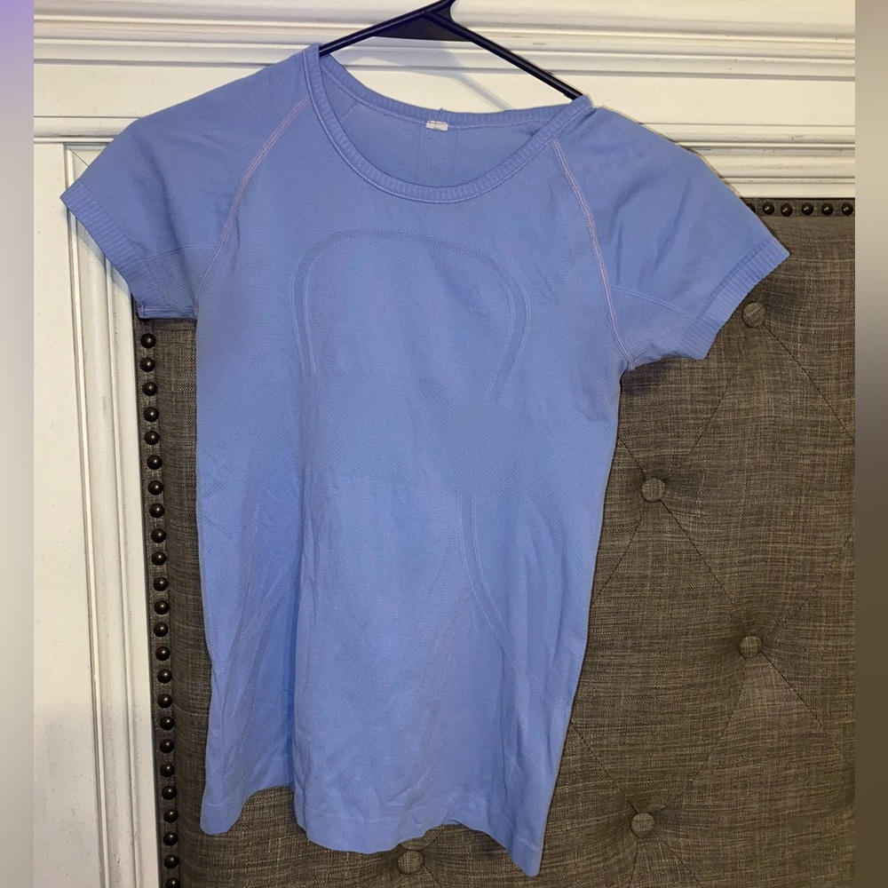 Bluish purple lulu top